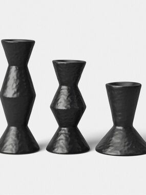 Threshold Modern Black Candle Holders